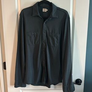 Men’s Medium Short-Sleeve Indigo Polo Shirt - Dark Blue - Excellent Condition